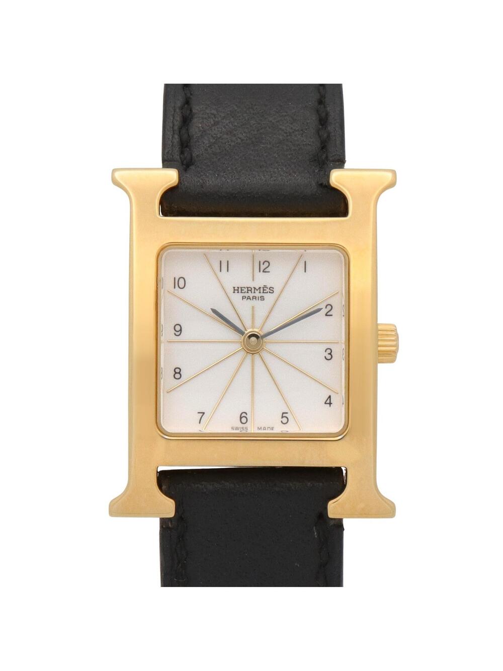Hermes H Square Wrist Watch Quartz Gold #360158H13B